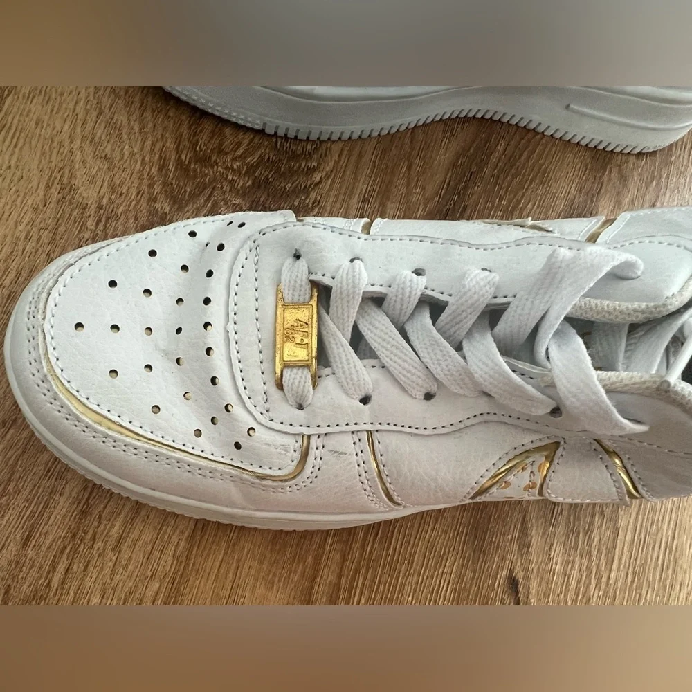Nike Air Force 1 By Cristiano Ronaldo CR7 Nike ID Gold Size 7